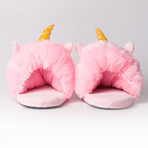 Plush unicorn slippers hot sale