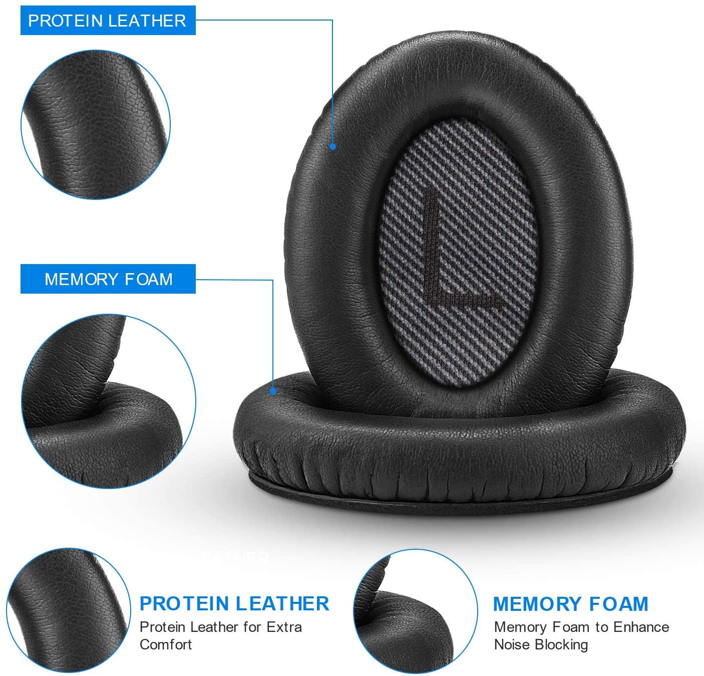 Bose Quiet Comfort 35 Replacement Ear Cushions Kit Soft Protein