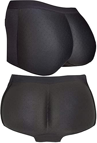 Mens Padded Boxer Butt Lifter Underwear,Hip Enhancer Pads padded underwear,butt  lift panties,body strengthening panties with front+rear hips (Color :  Black, Size : L) price in UAE,  UAE