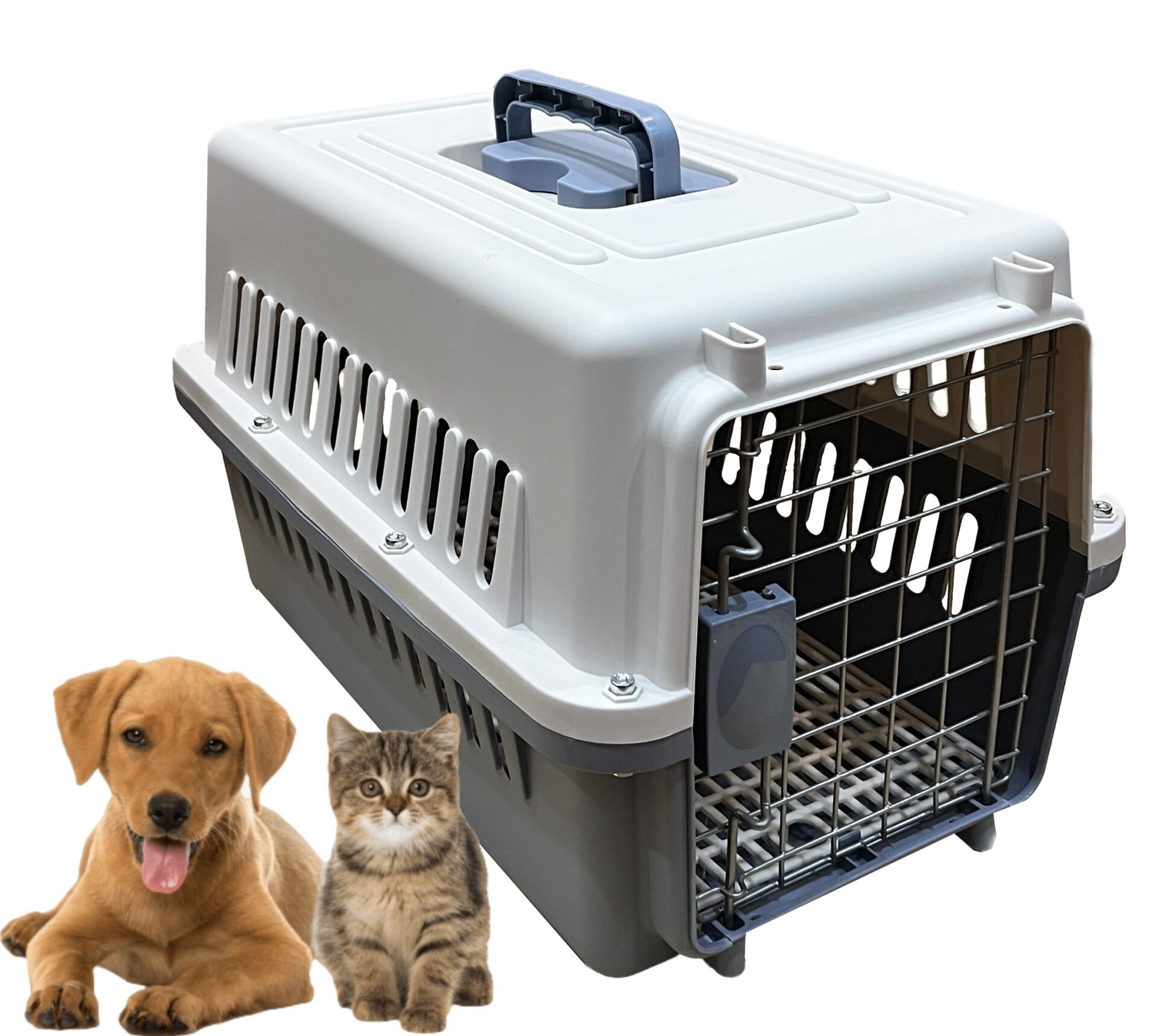 ElitePet Large Portable Folding Pet Cat Carrier for Two Cats