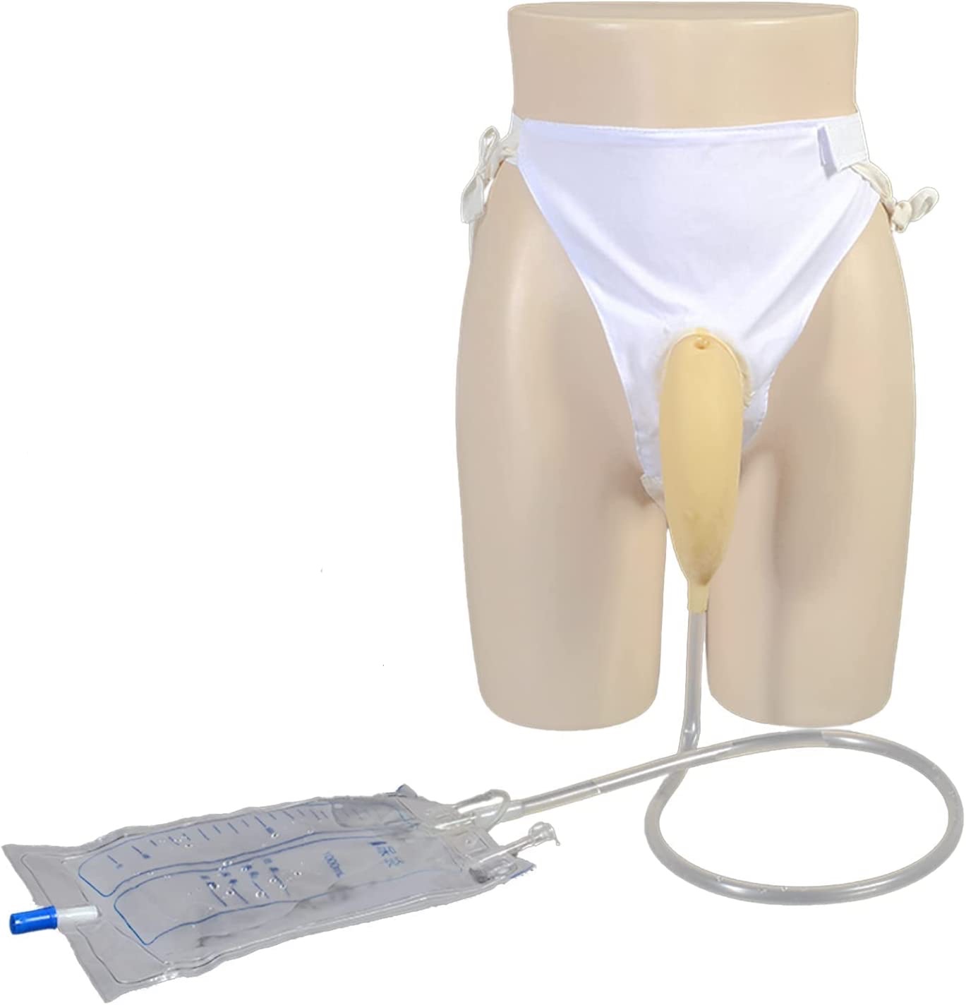 GlobalRoll Urinary Drainage Bag with Anti-Reflux Chamber Urine Bag with  2000 mL Volume 48