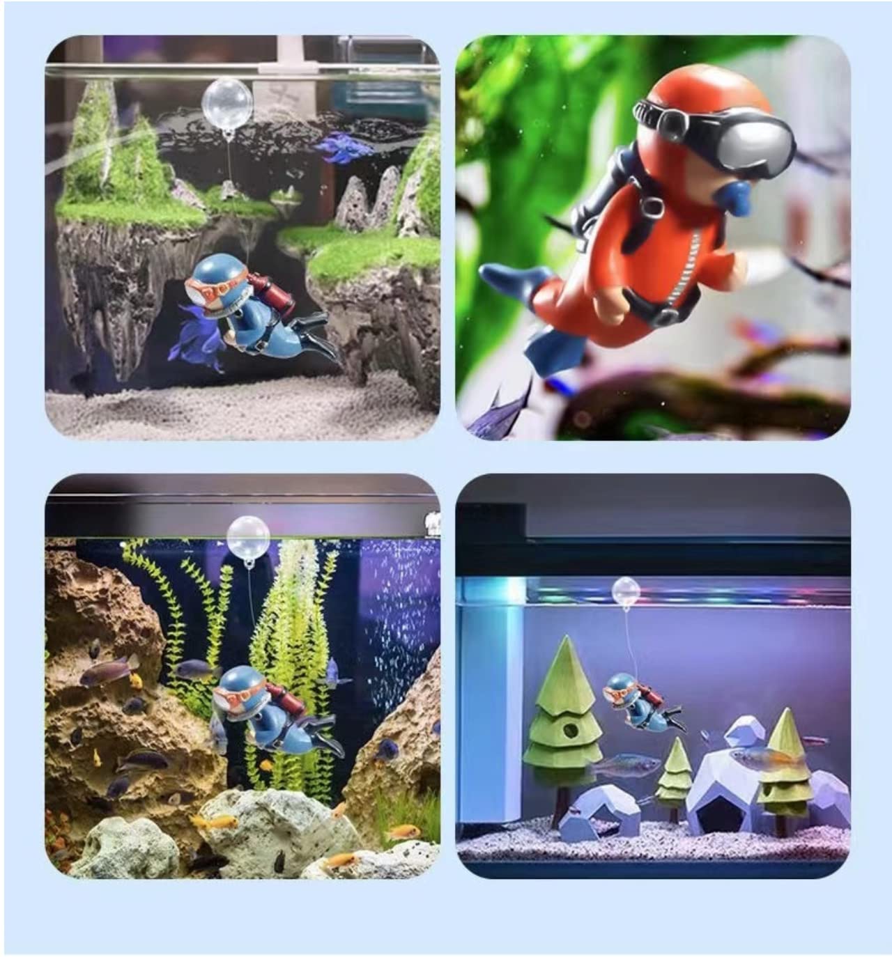 2pc Aquarium Diver Cartoon Aquarium Floating Cute Resin Aquarium  Accessories Decorative Items for Fish Aquarium, Floating on Water Aquarium, Fish  Aquarium Decoration, 7 X 3 cm - 24x7 eMall