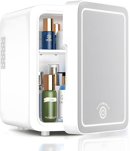 2-in-1-4L-Makeup-Cosmetics-Case-with-Cooler-Warmer-with-LED-Light-Mirror-4-litres-for-Bedroom-Car-Office-Dorm-Po-B0CST3BNXD