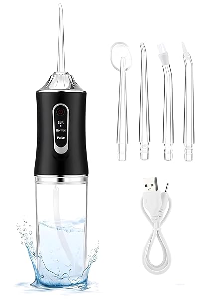 24x7-eMall-Black-Water-Flosser-Portable-Dental-Water-Jet-Oral-Teeth-Irrigator-Waterproof-Tooth-Cleaner-Water-Flosser-Ora-B0DNN27X38