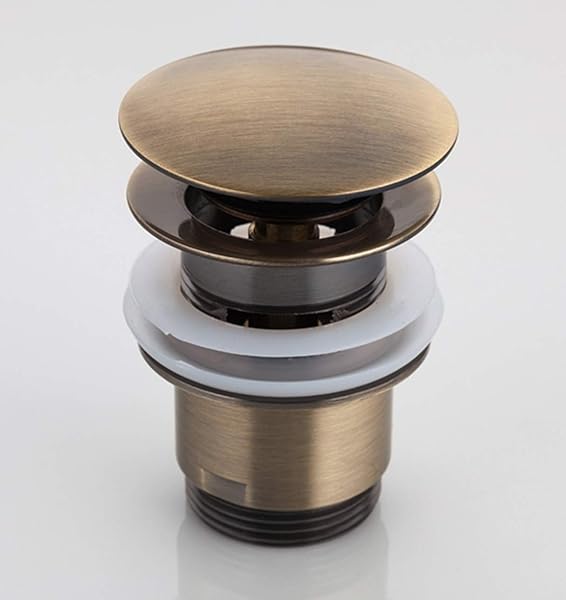 24x7-eMall-Brass-Full-Threaded-Pop-Up-Waste-Coupling-32-MM-4-Brass-Top-9-pcs-gold-B0856YJN1C