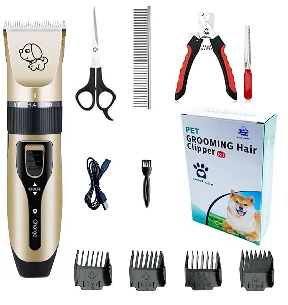 24x7-eMall-Professional-Automatic-Battery-Powered-Rechargeable-Unisex-Pet-Hair-Trimmer-For-Dogs-And-Cats-Trimmer-Extr-B0B59K9KVR