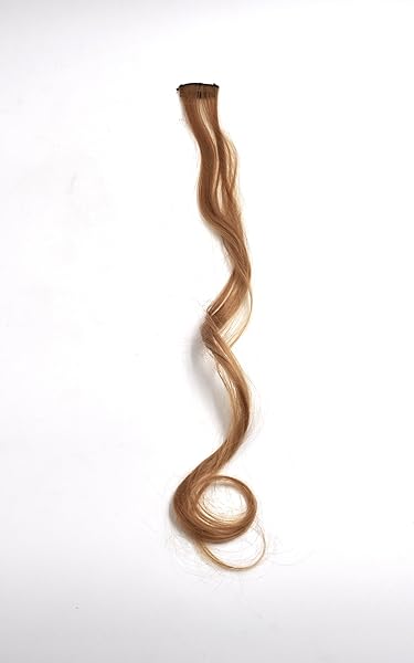 Colored-Hair-Extension-with-Clip-Blonde-Streaks-45-cms-Length-35-cms-Width-B075B787VF